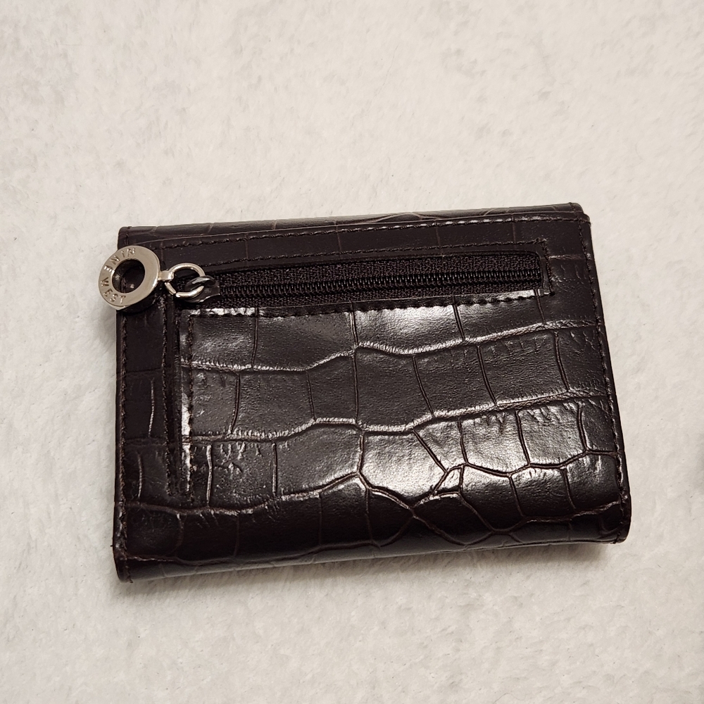 ⭐️ Nine West Dark Brown Faux Alligator Crossbody Bag with Matching Wallet - Picture 6 of 10